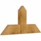 Ekena Millwork Portland Rough Sawn Timber Gable Bracket, Western Red Cedar, 36"W x 18"H x 2"D x 6"F, 12/12 Pitch GBW036X18X0206POR00RWR - alternate 4